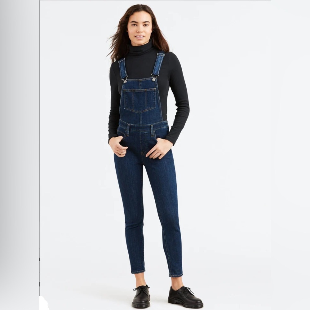 Levi's Dark Blue Denim Women's Overalls